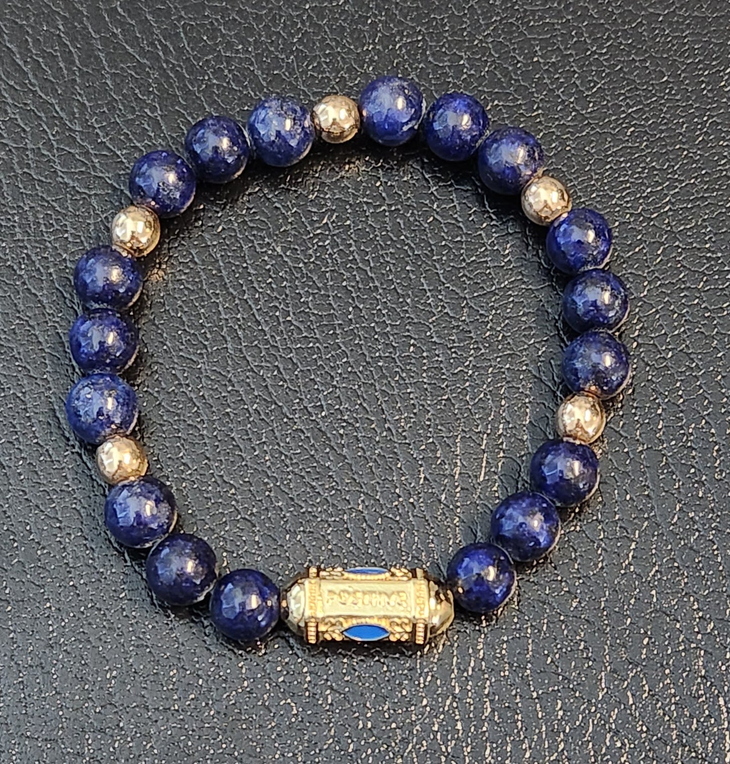 Courage, & Positive Energy Lapis Lazuli Bracelet