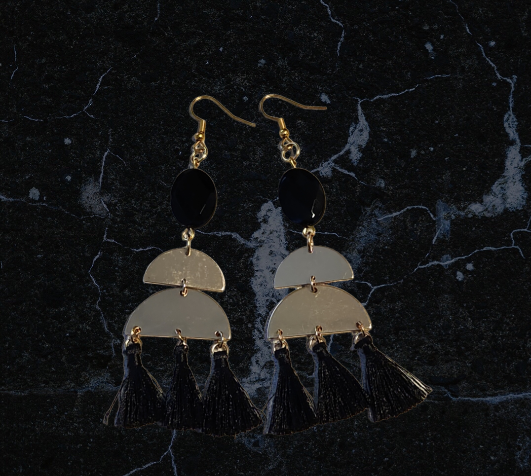 Onyx earrings