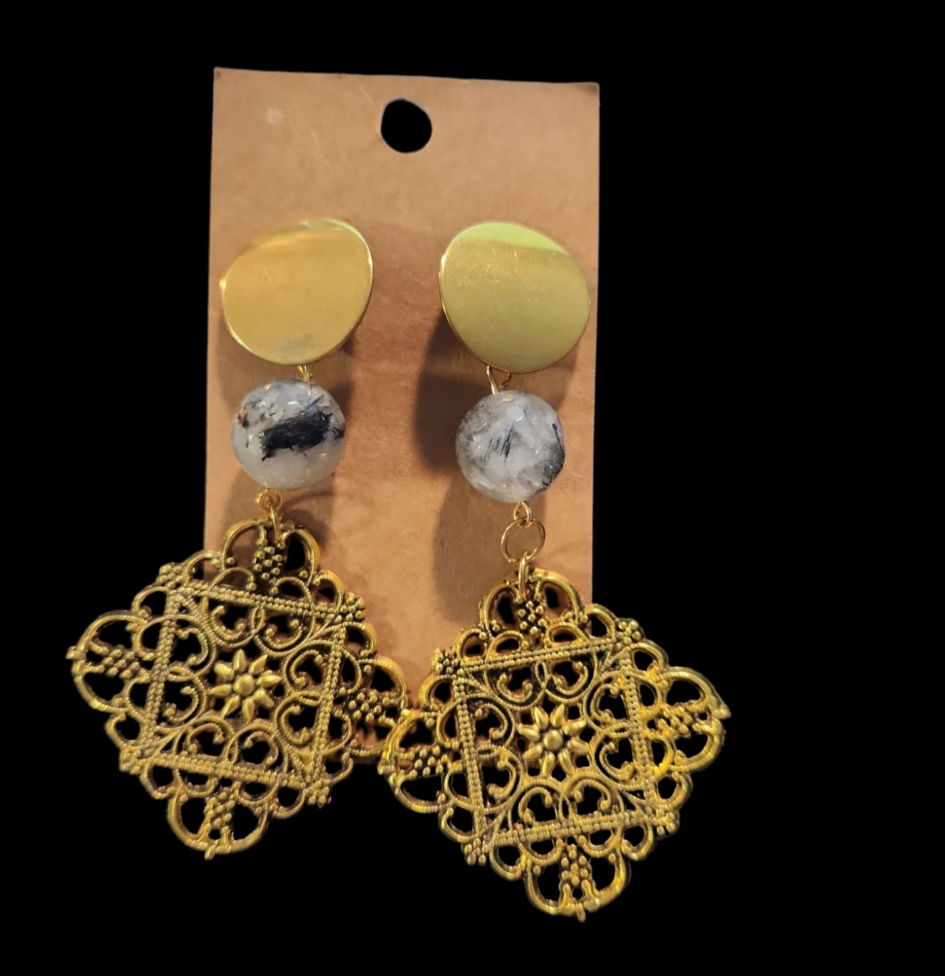 Tourmalated Quartz earrings