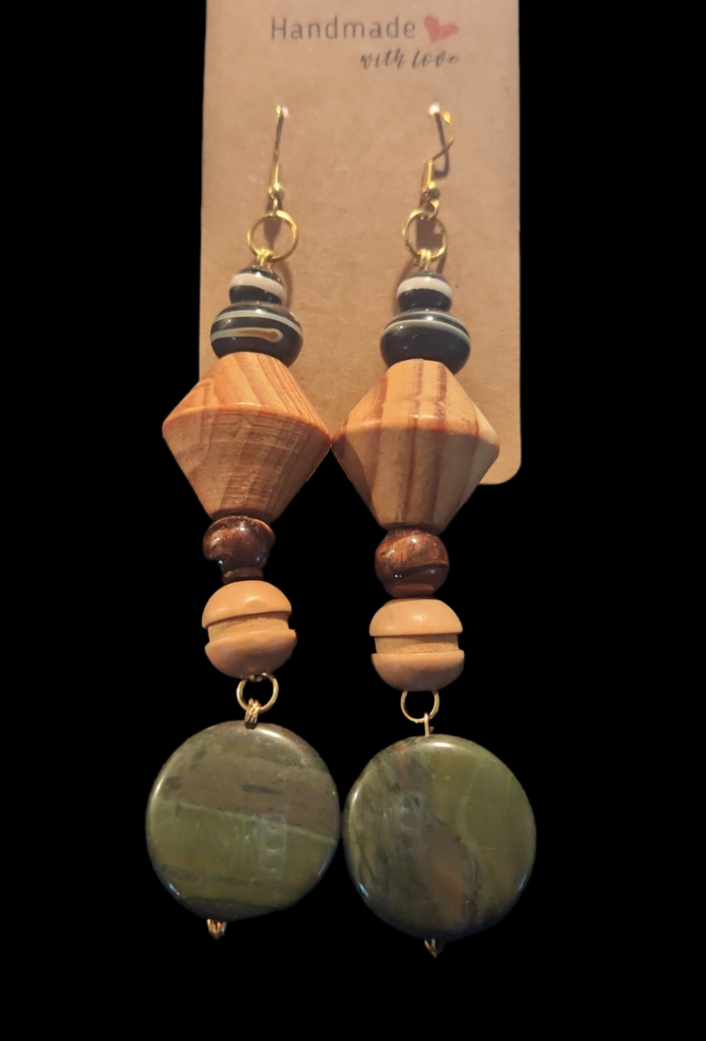 Green Jasper meets Tiger's eye