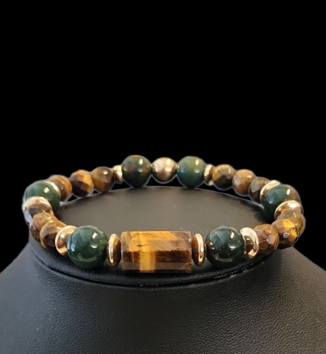 Tiger's Eye and bloodstone