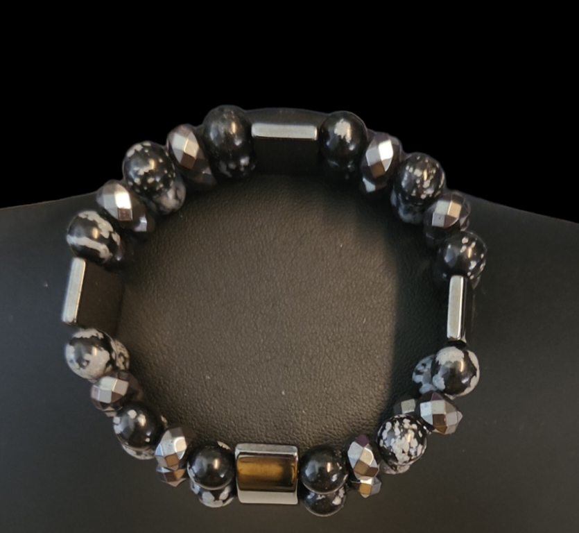 Snowflake Obsidian Double stack