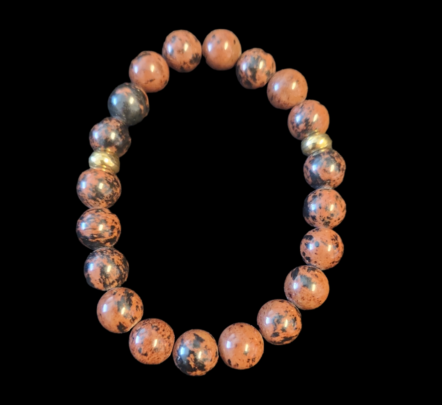 10" Mahogany Obsidian Bracelet