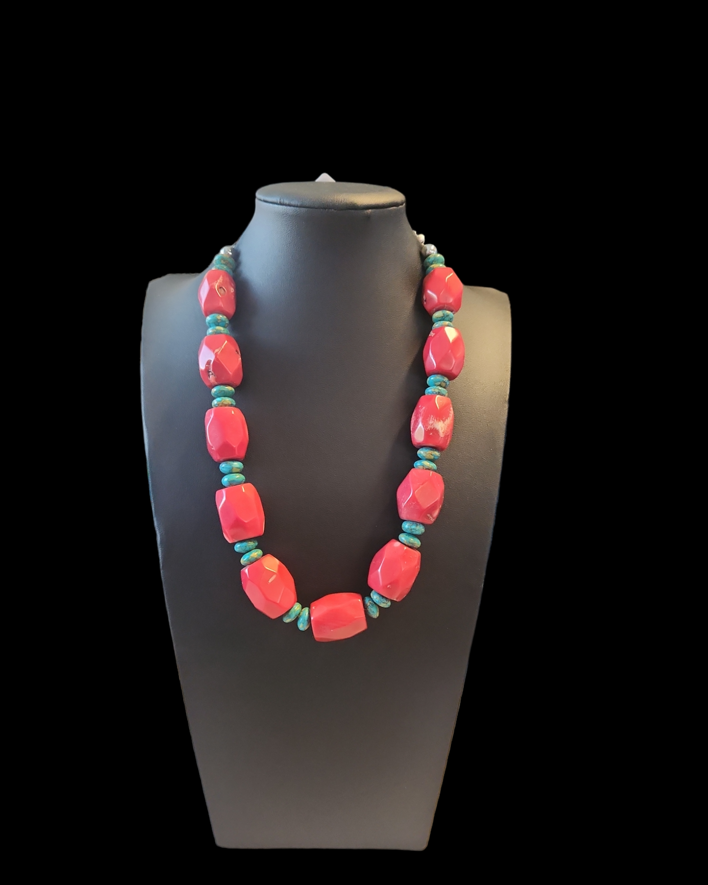 Red Coral Necklace and Bracelet set