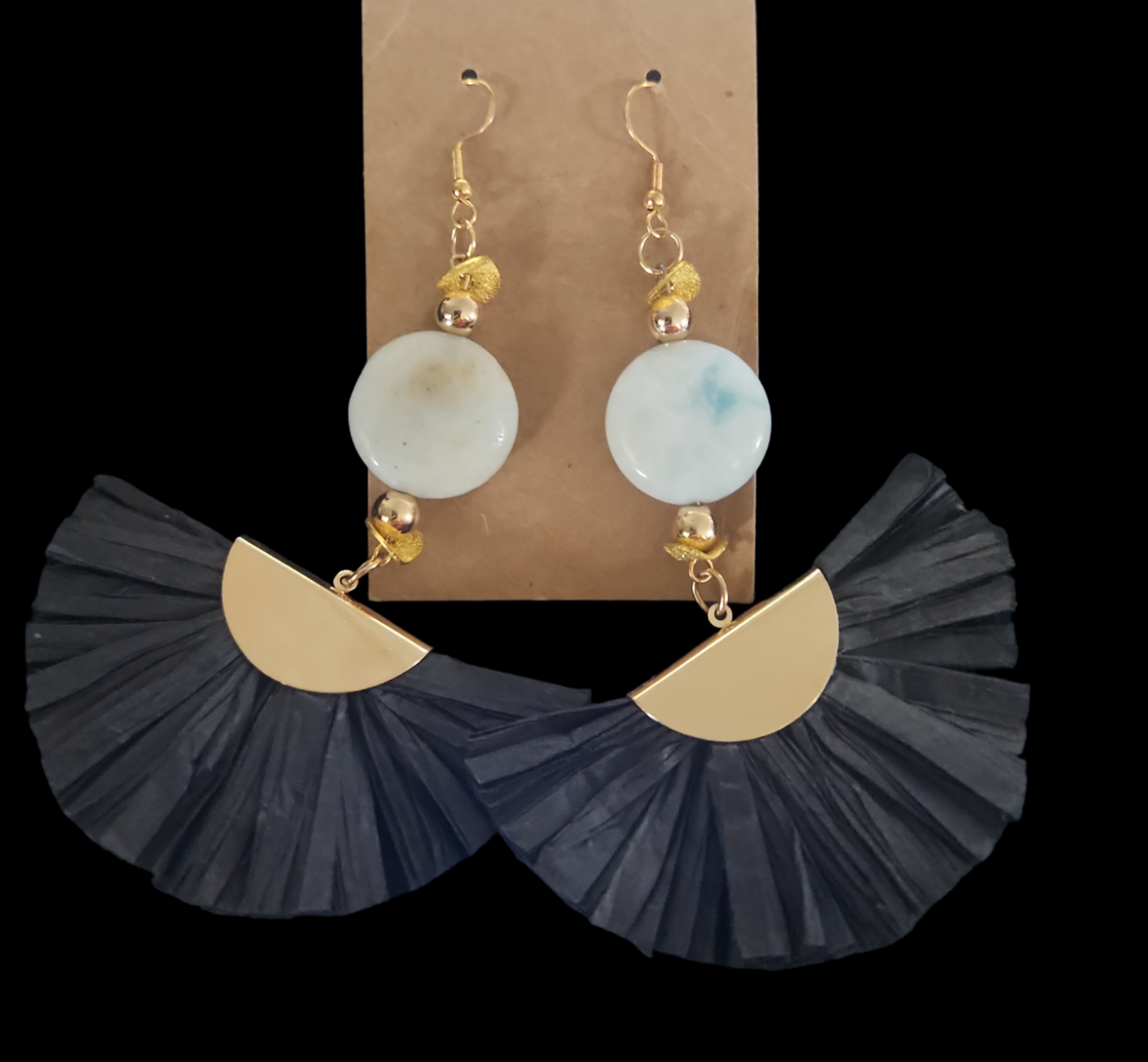 Amazonite Fan earrings