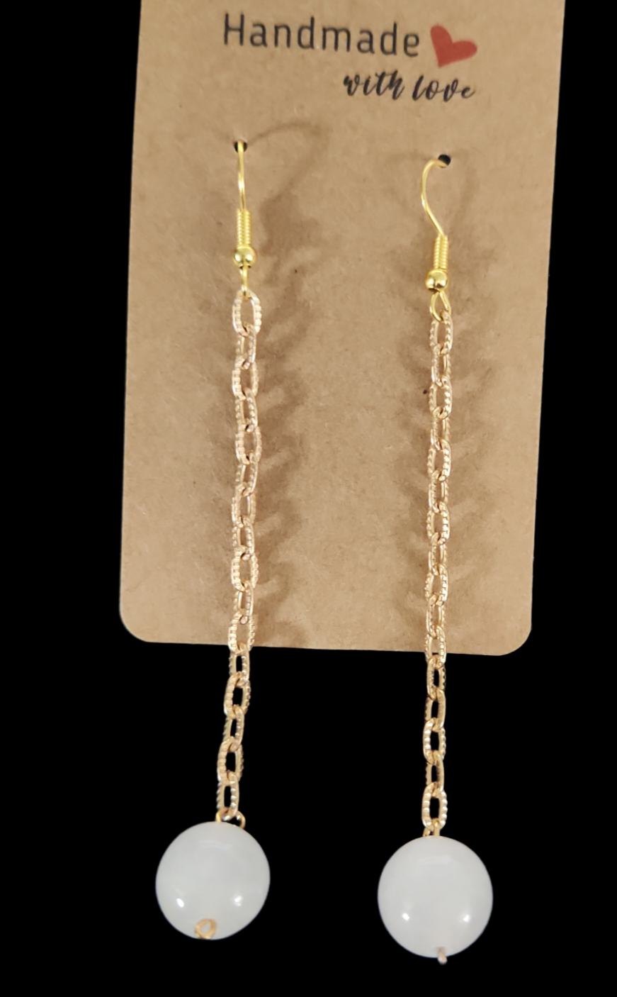 Rose Quartz dangle earrings