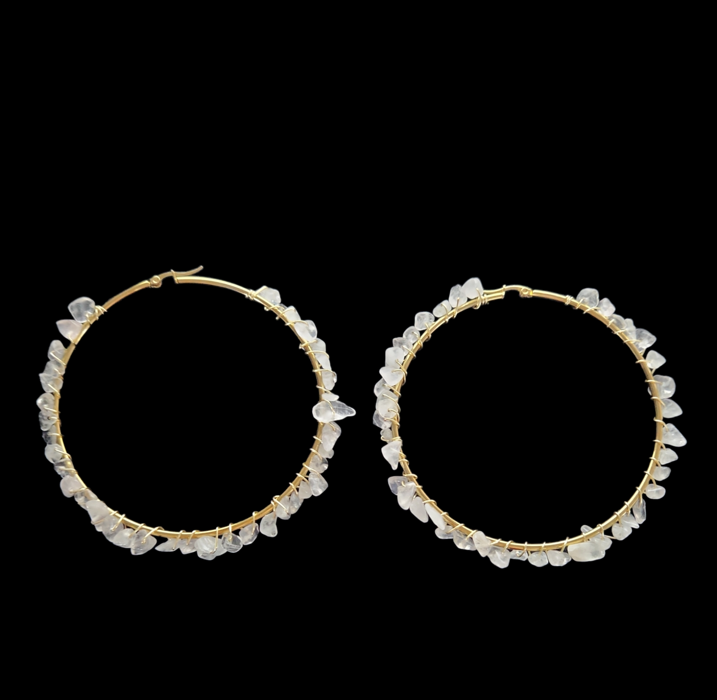 Labradorite Hoop earrings