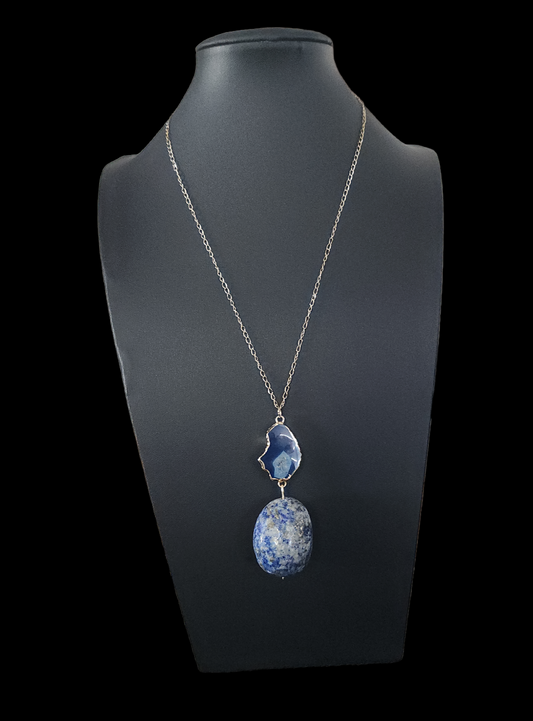 Lapis Lazuli and Agate necklace