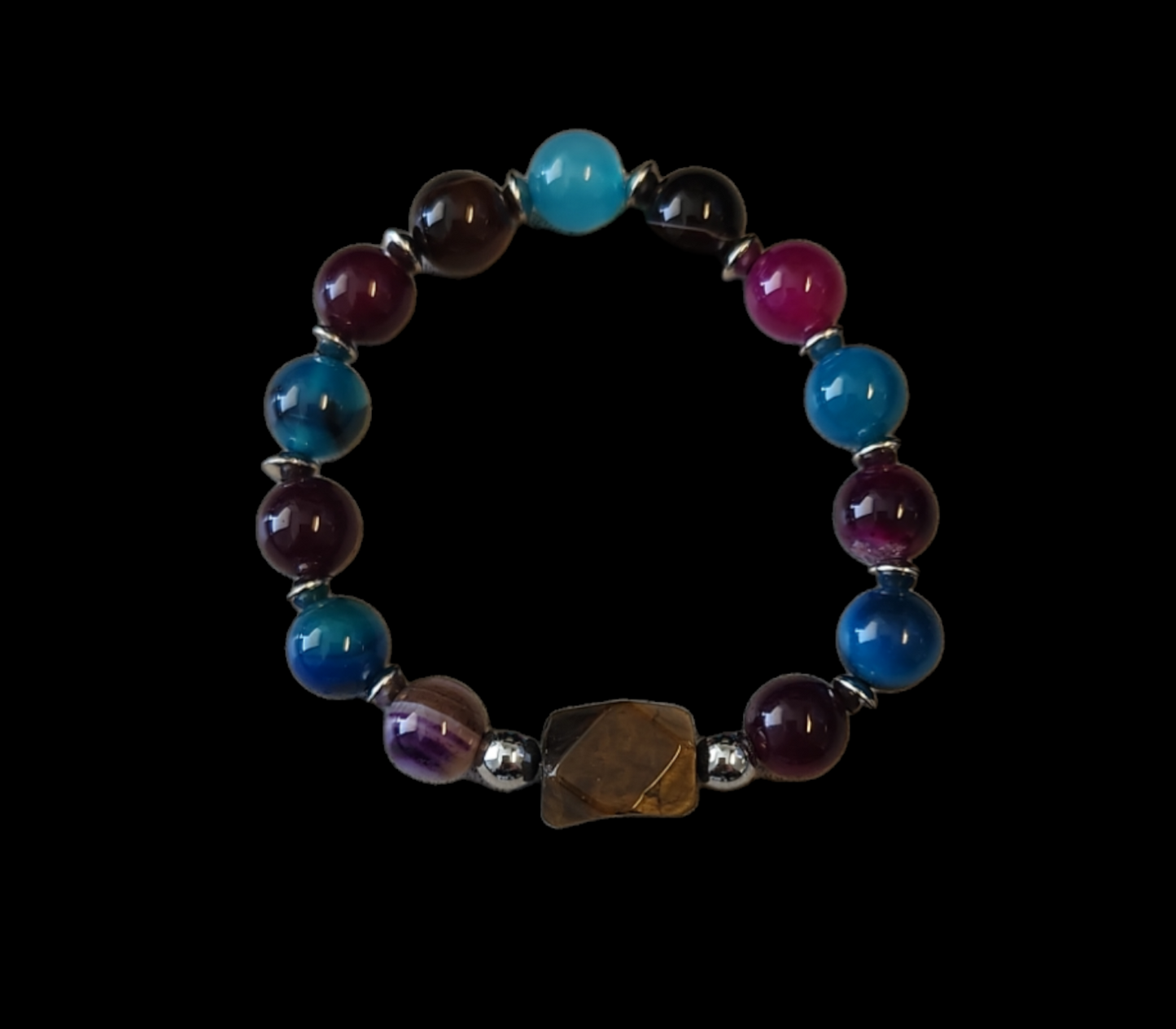 Tiger's Eye & Agate bracelet