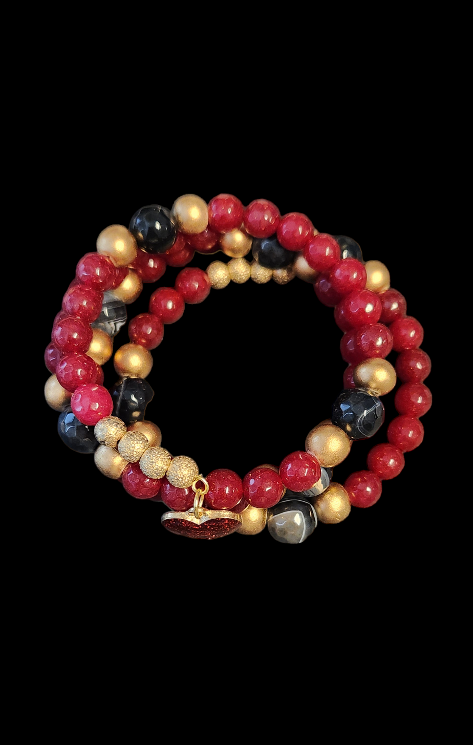 Red Jade Wrap Bracelets