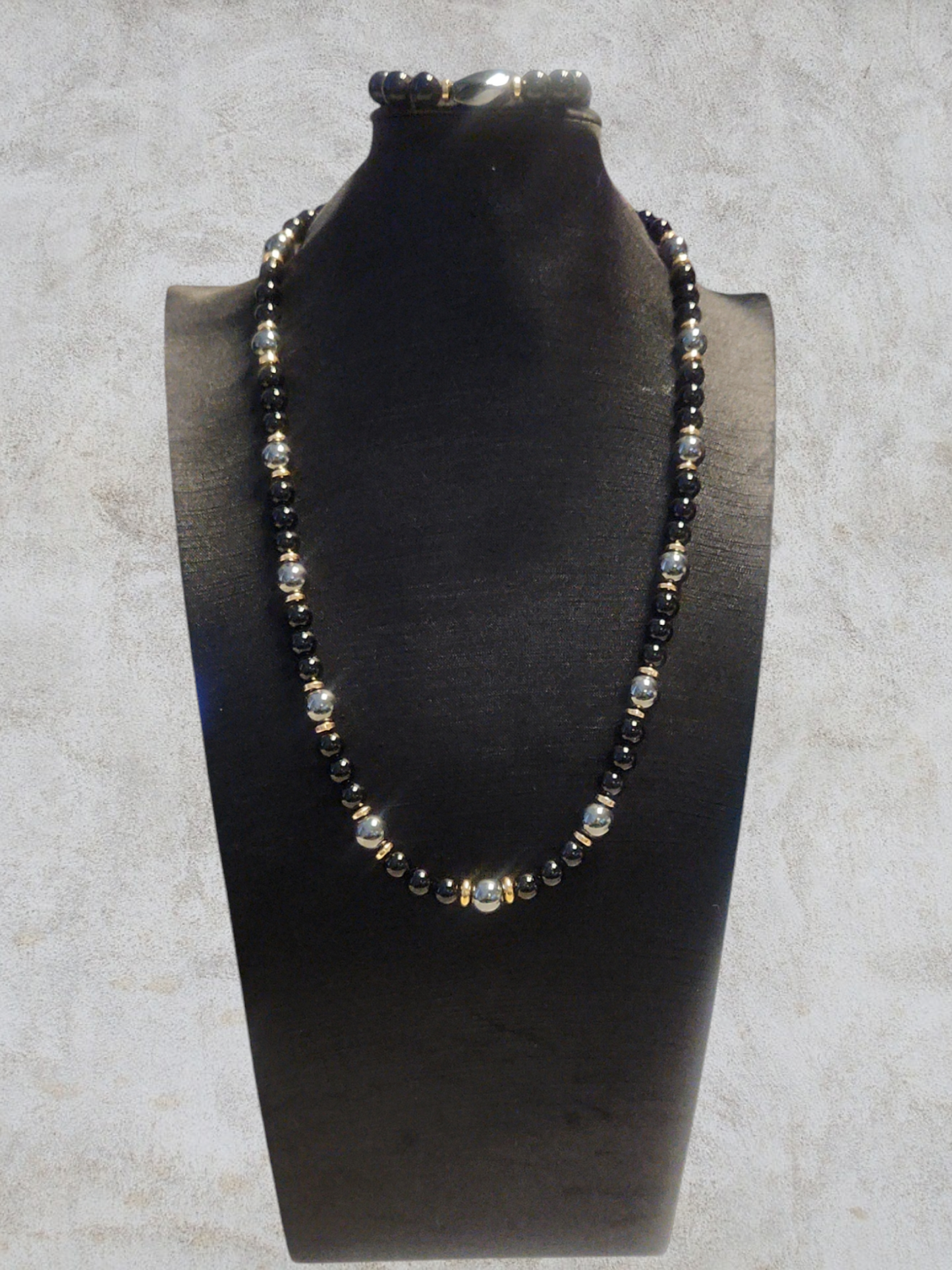 Onyx & Hematite elegance set