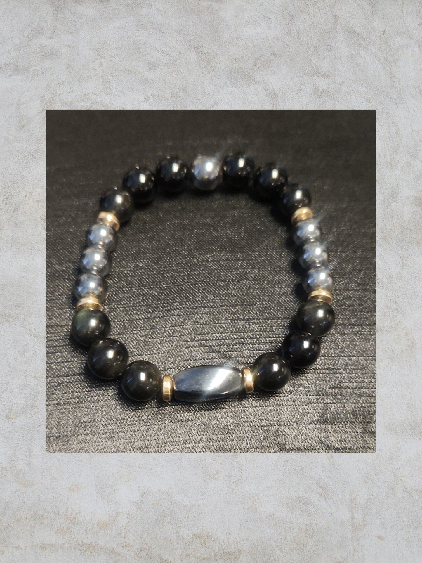 Onyx & Hematite elegance set