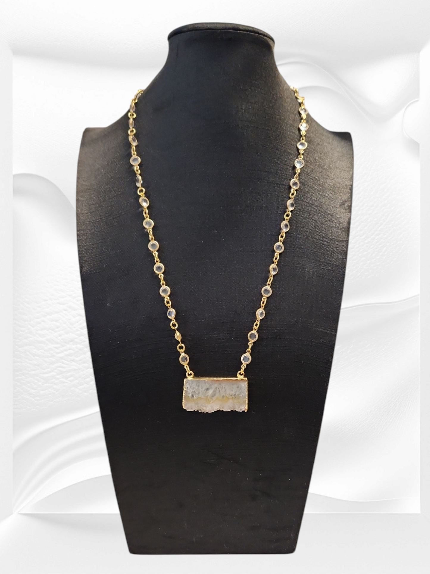Amethyst Slice Necklace