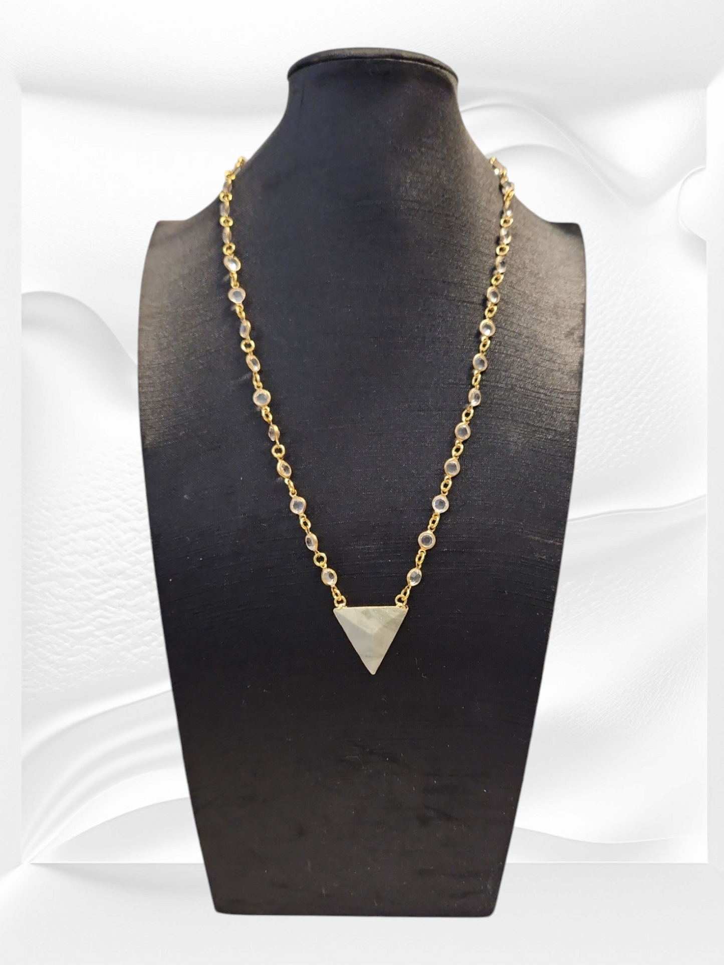 Triangle Agate Necklace