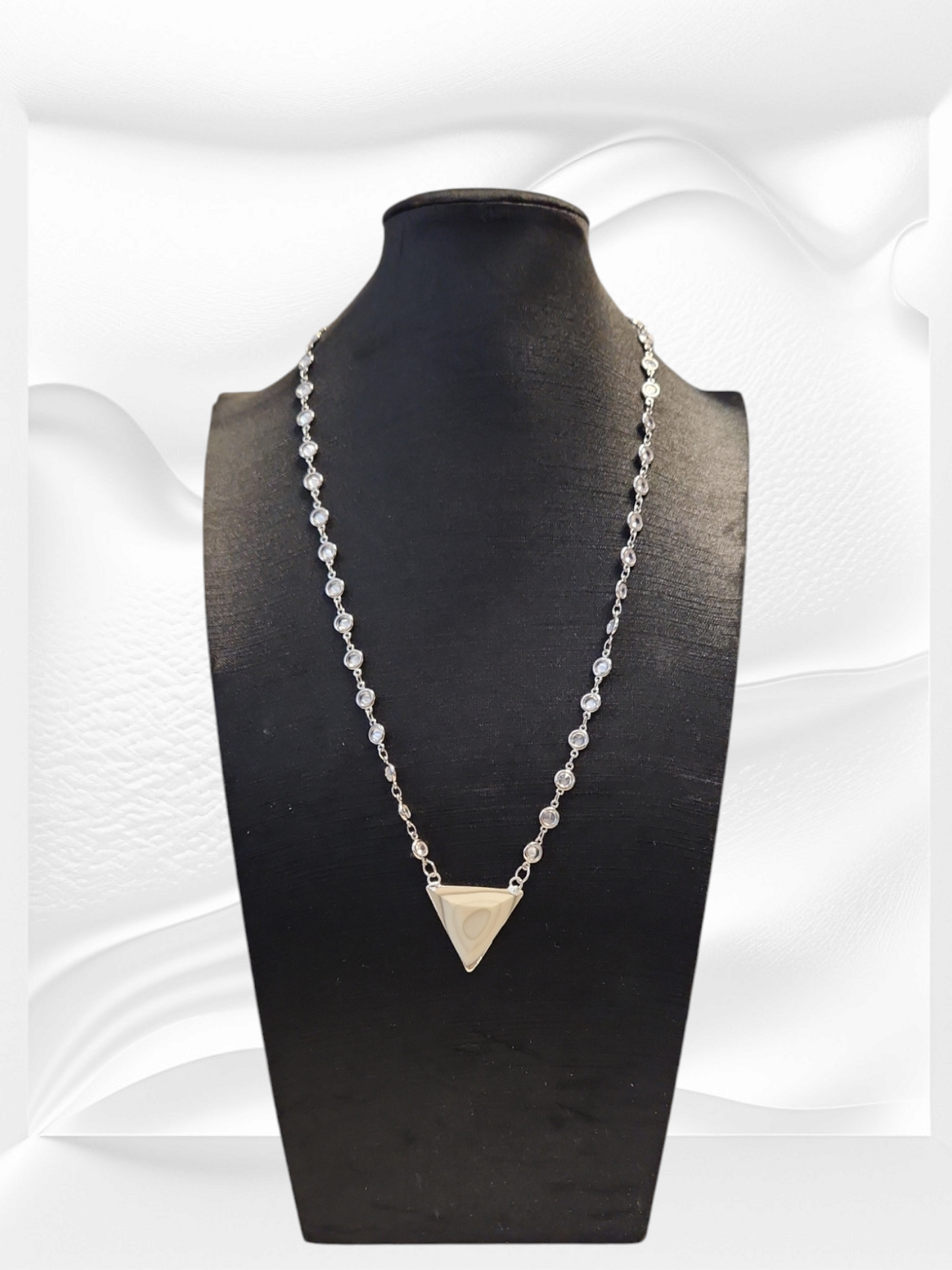 Triangle Agate Necklace