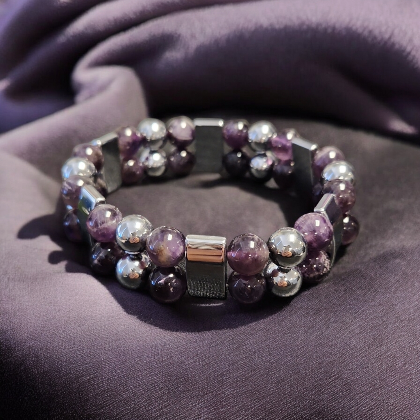 Amethyst Double Stack Bracelets