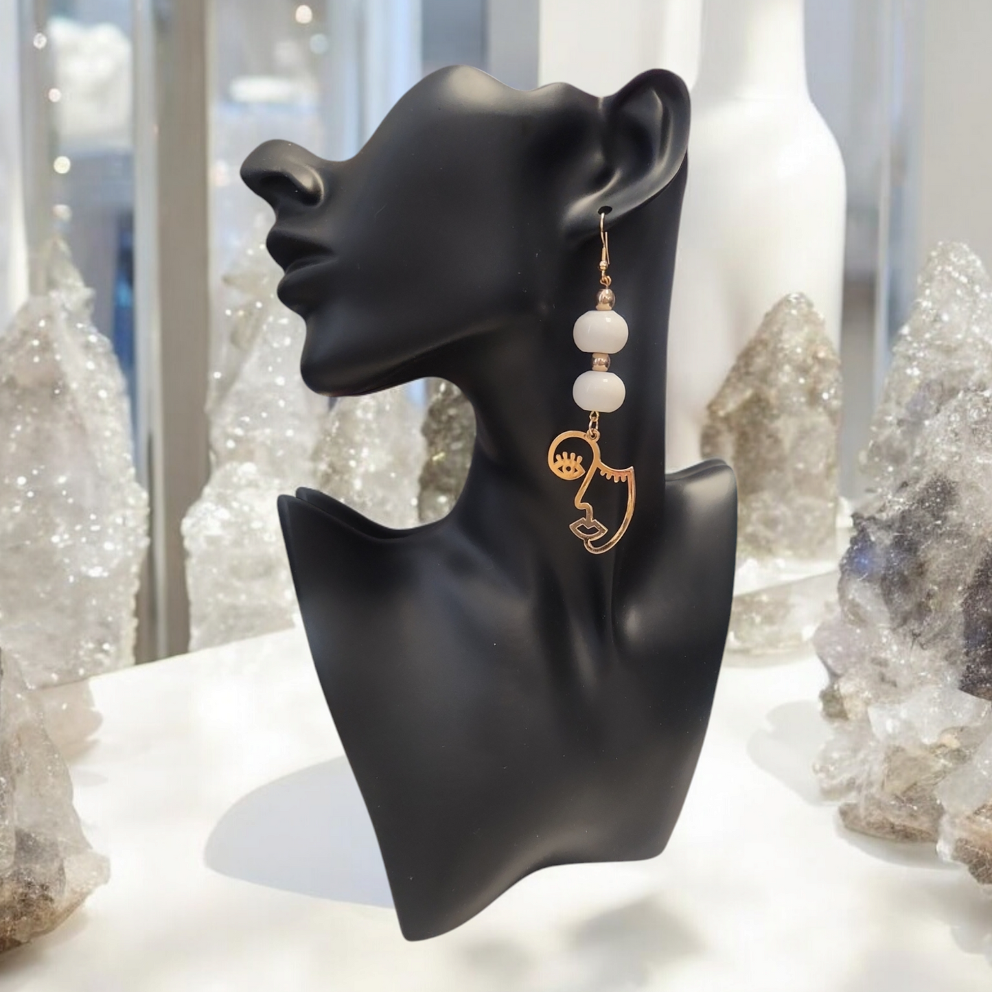 "My Face Card Neva Declines" earrings