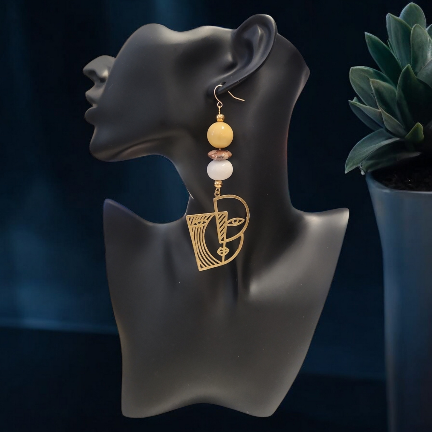 "My Face Card Neva Declines" earrings