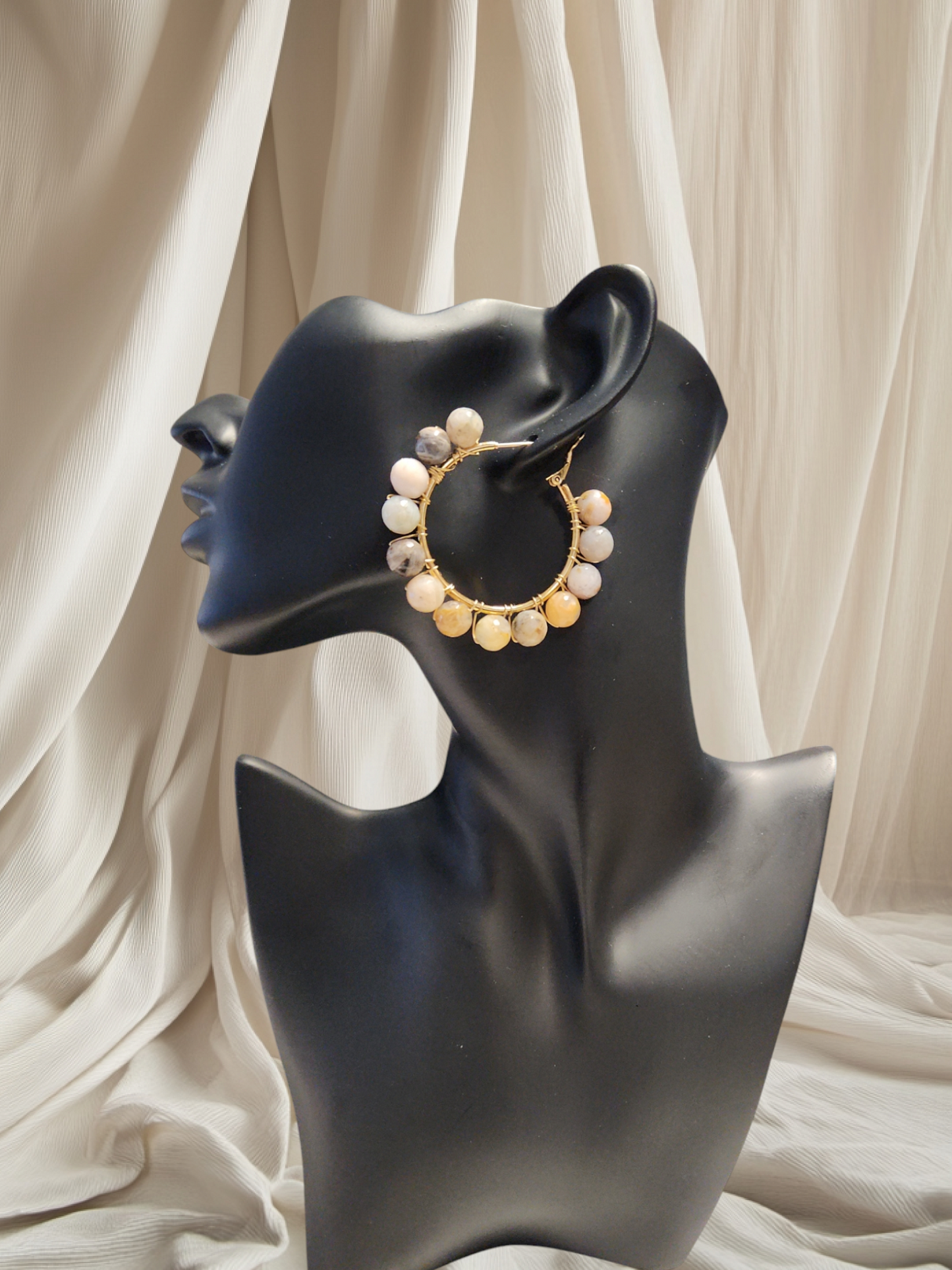 The Divine Beaded Hoops