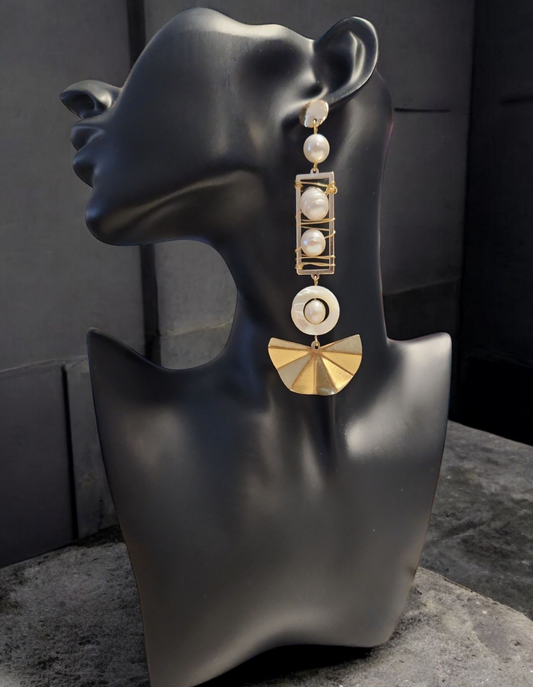 Divine Fresh Water Pearl Earrings