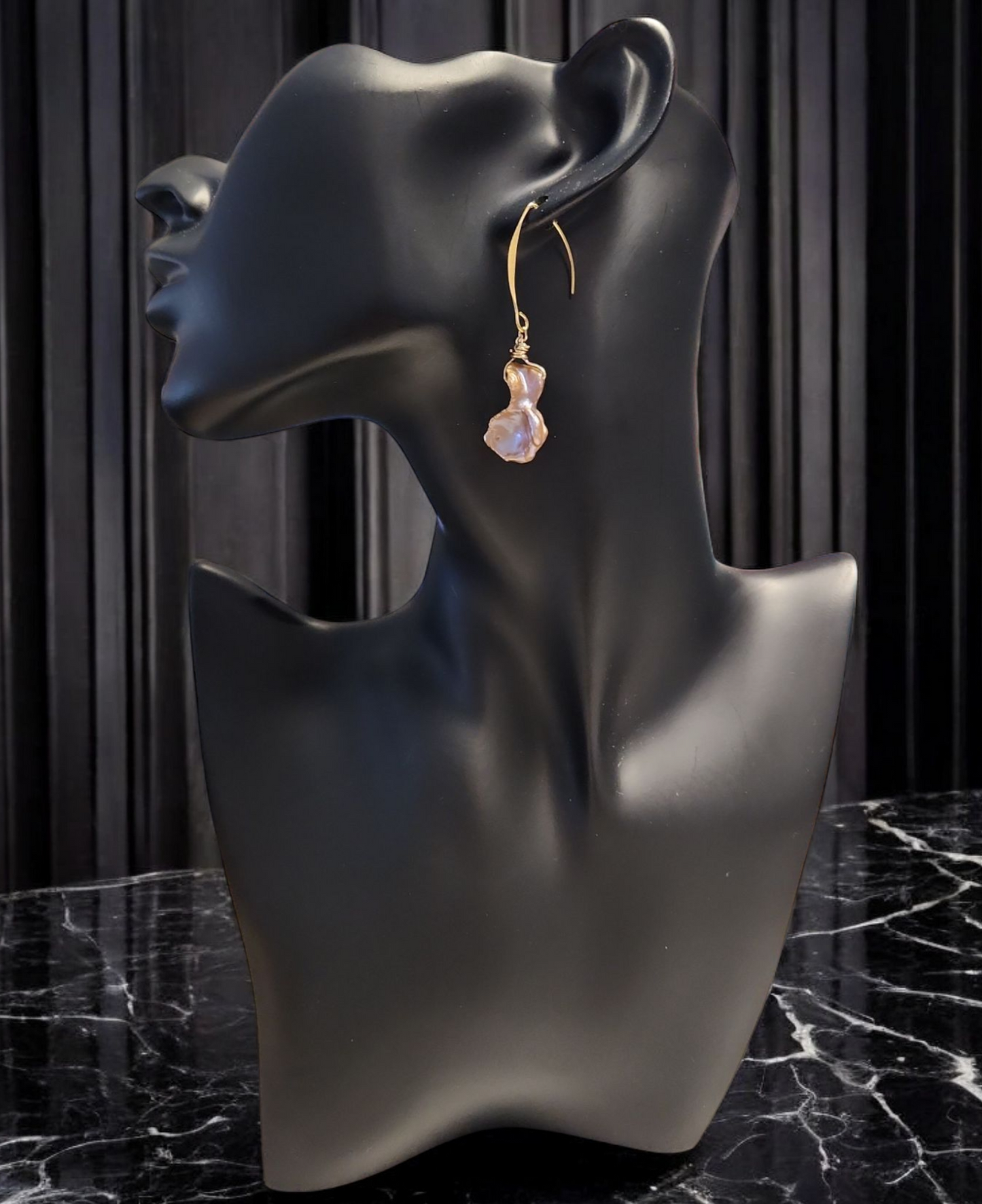 Divine Keshi Pearl Earrings
