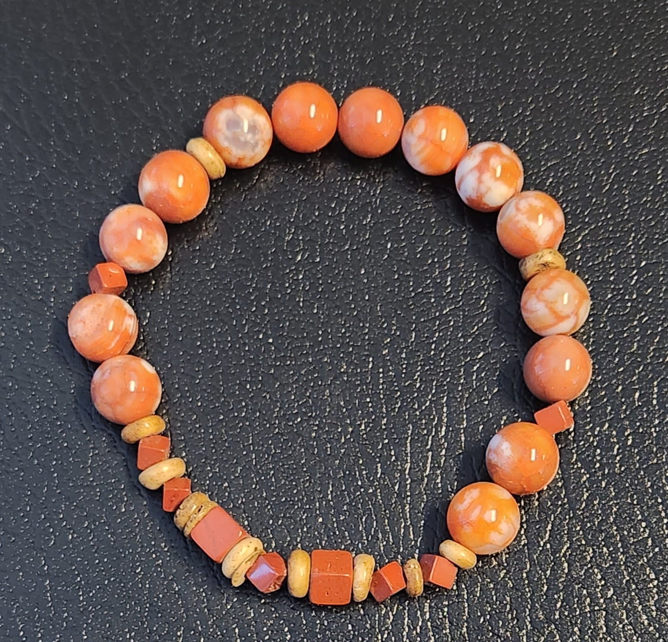 Orange Agate bracelet