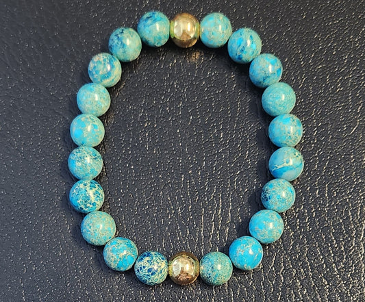 Blue Imperial Jasper Bracelet