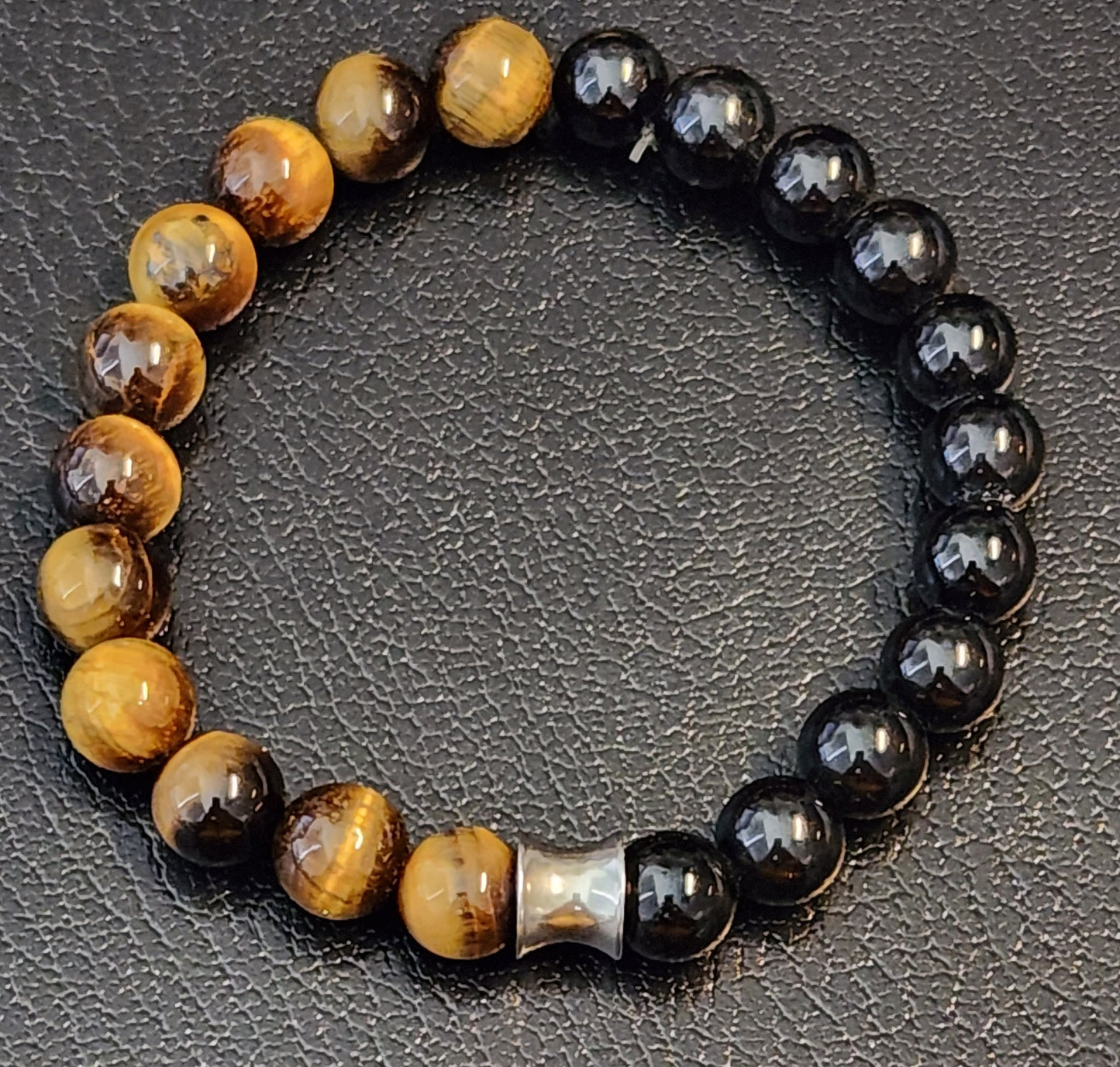 Tiger's Eye & Onyx bracelet