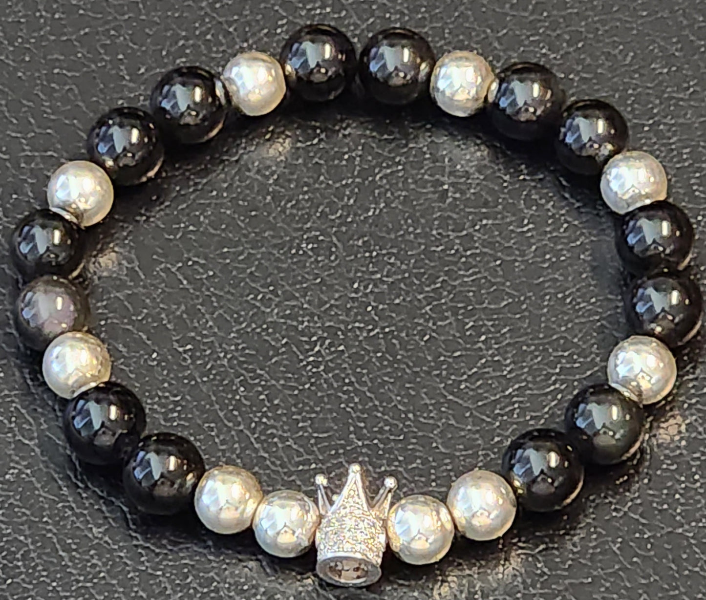 Onyx & Hematite " I Am King" bracelet