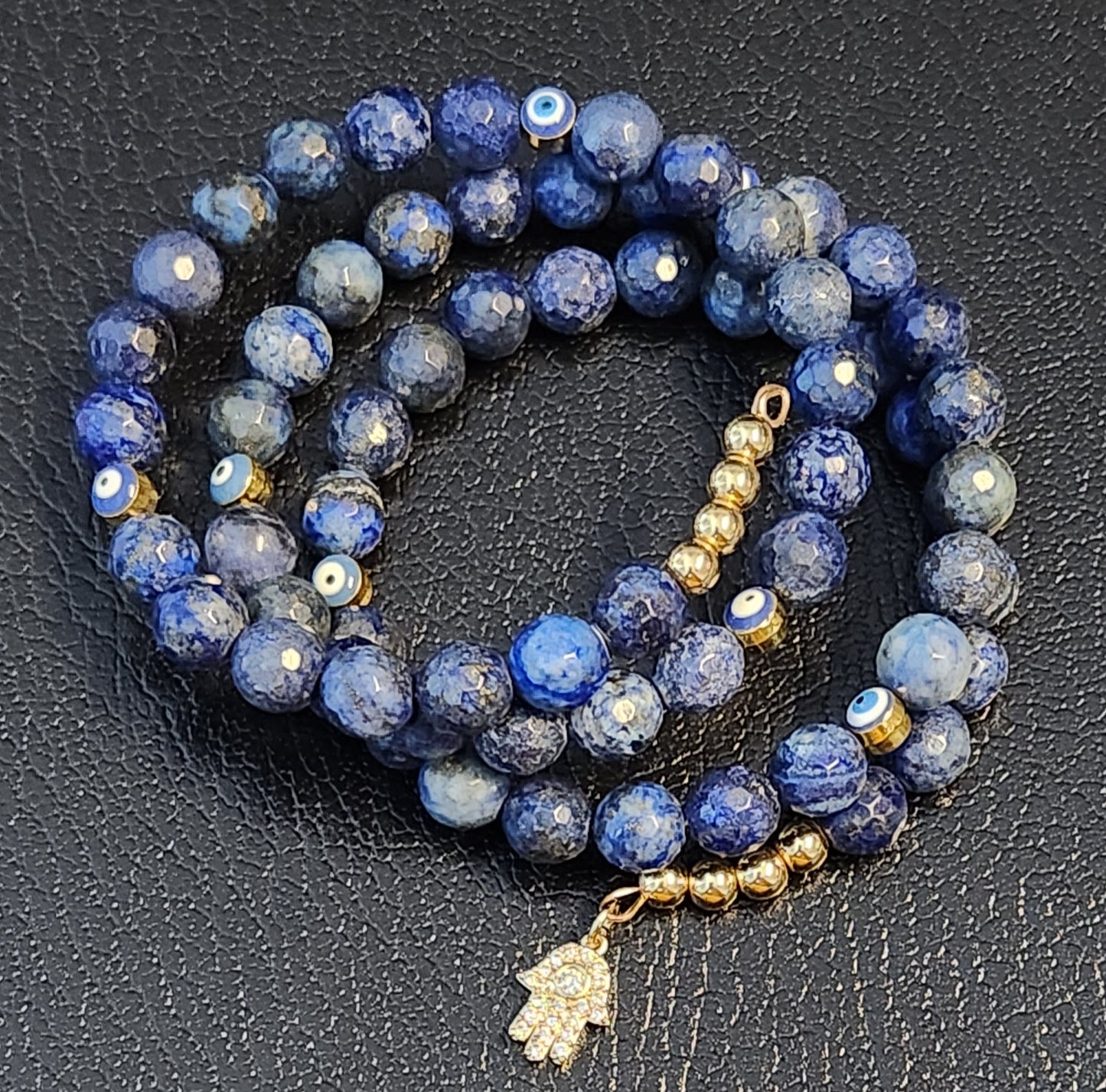 Lapis Lazuli wrap bracelet