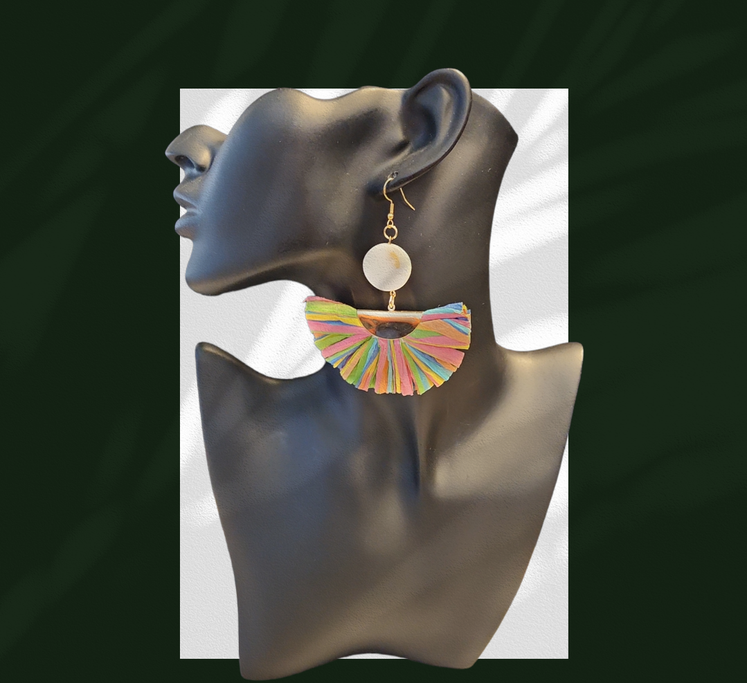 Mother of Pearl multicolor earrings