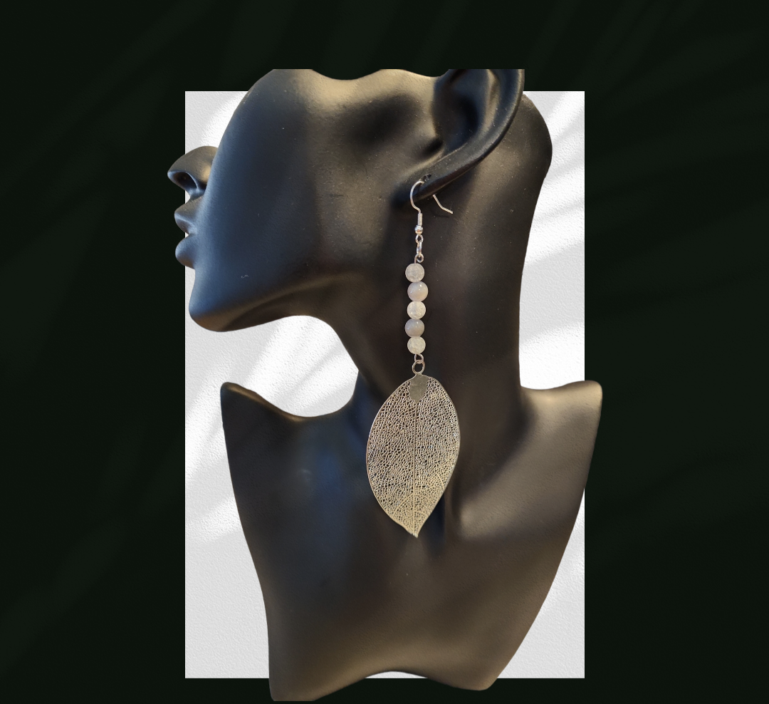 Silver Leaf earrings