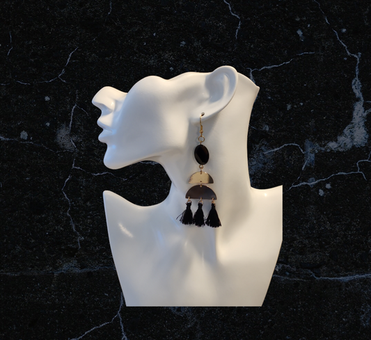 Onyx earrings