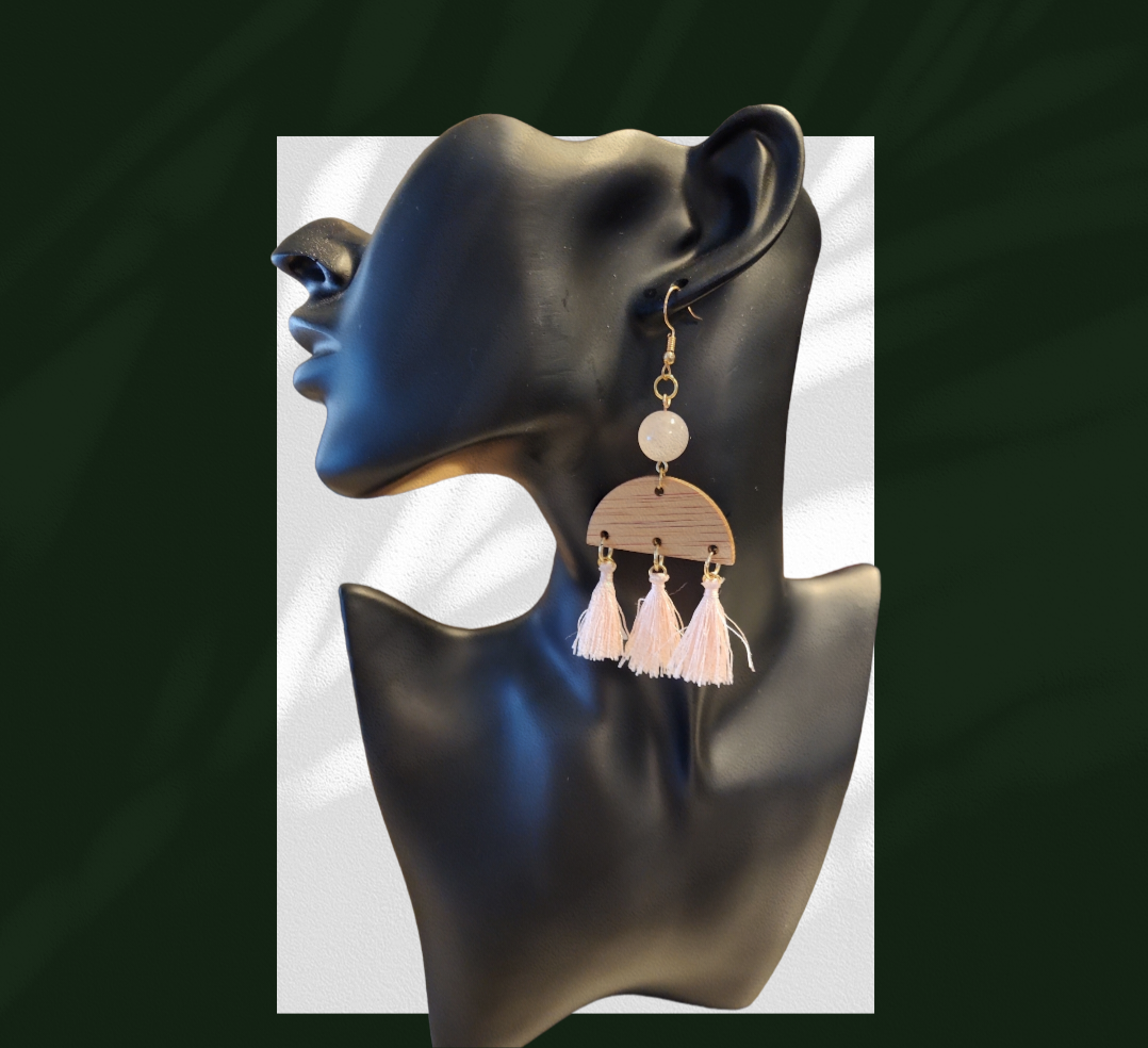 Rose Quartz earrings