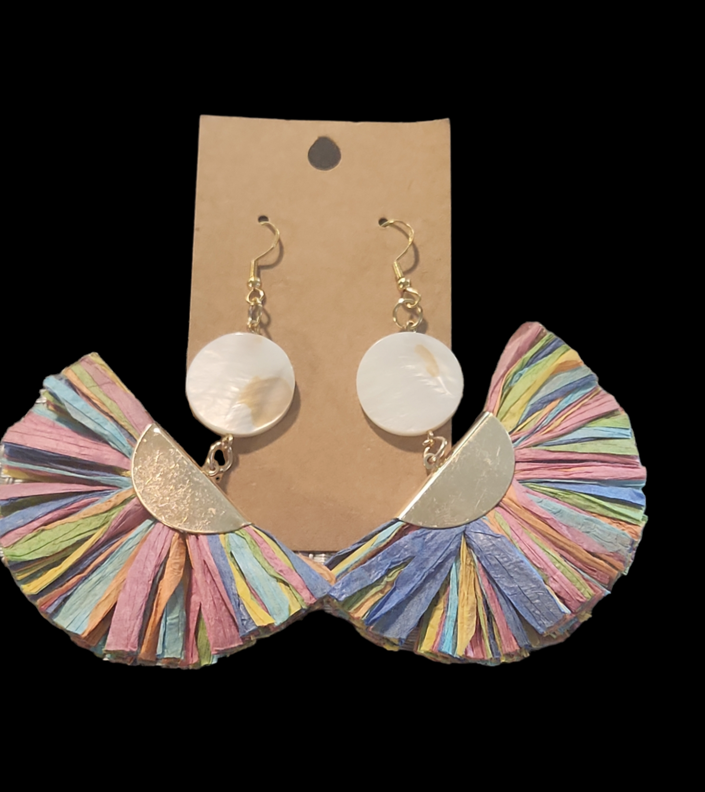 Mother of Pearl multicolor earrings