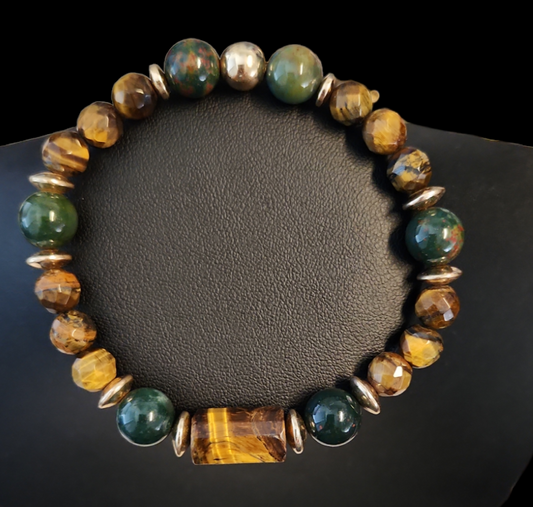 Tiger's Eye and bloodstone