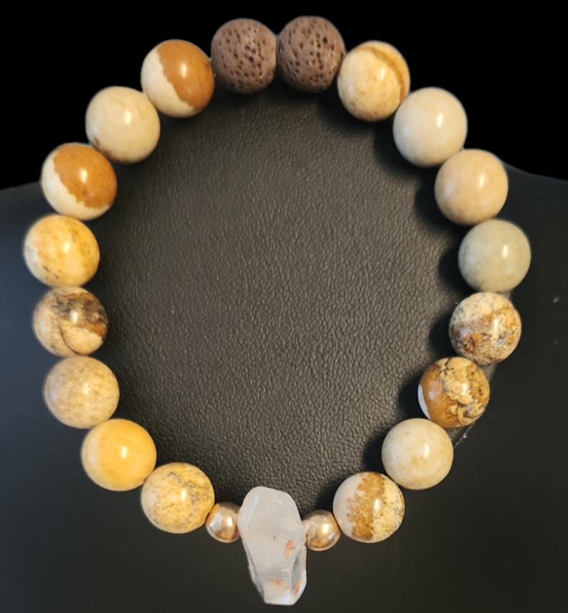 Picture Jasper & clear quartz