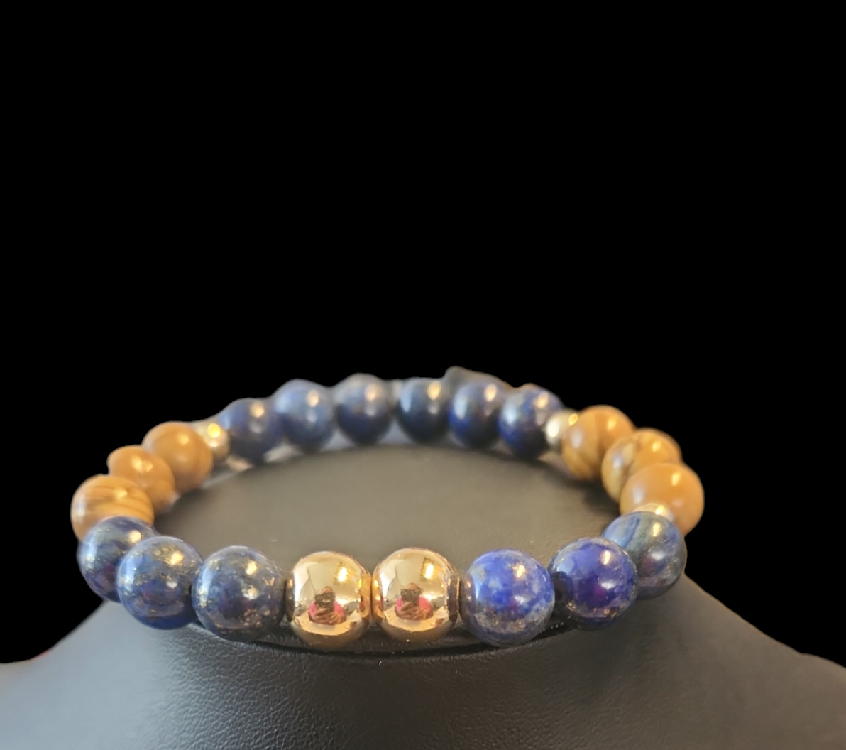 Lapis Lazuli and yellow Jasper bracelet