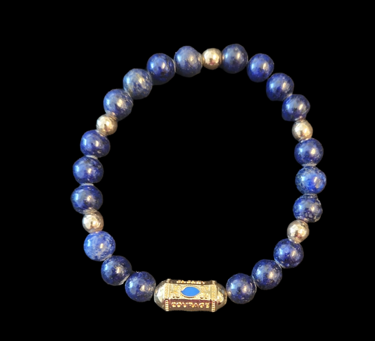 9 1/2" Lapis Lazuli Bracelet