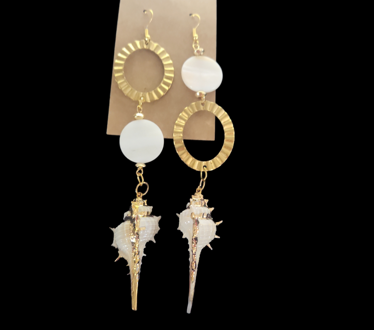 Shell and mother of pearl earrings