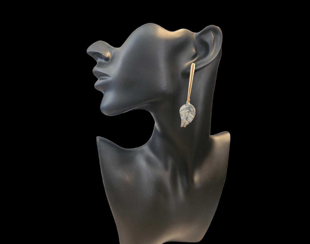 Serpentine Leaf earrings