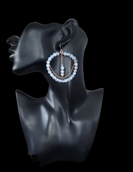 Opalite Hoops