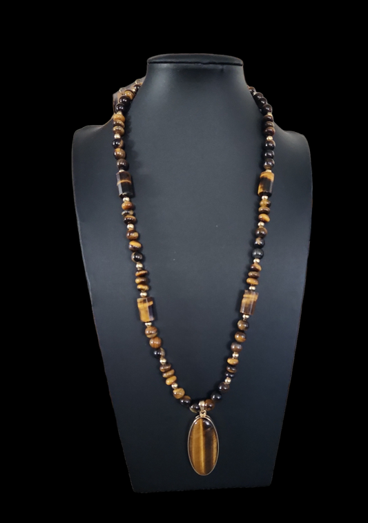 Tiger's eye necklace