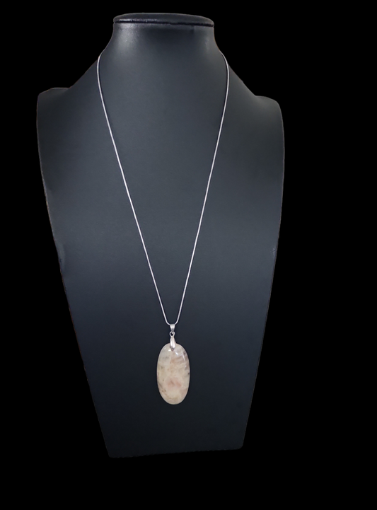 Maliyah's Peach moonstone necklace