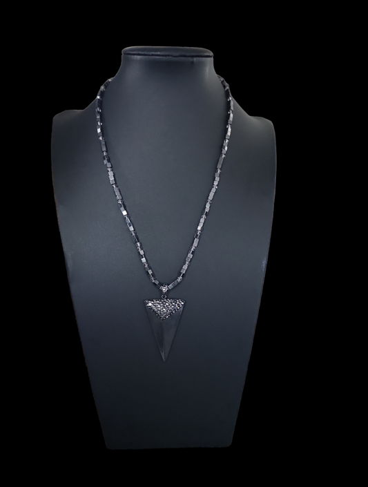 Hematite Arrow Necklace