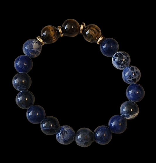 Tiger's eye & sodalite bracelet