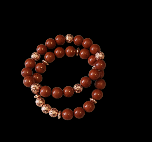 Red Jasper Bracelet set