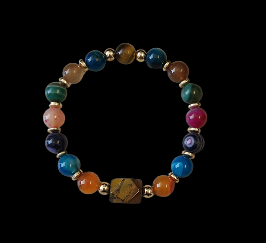 Tiger's Eye & Agate bracelet