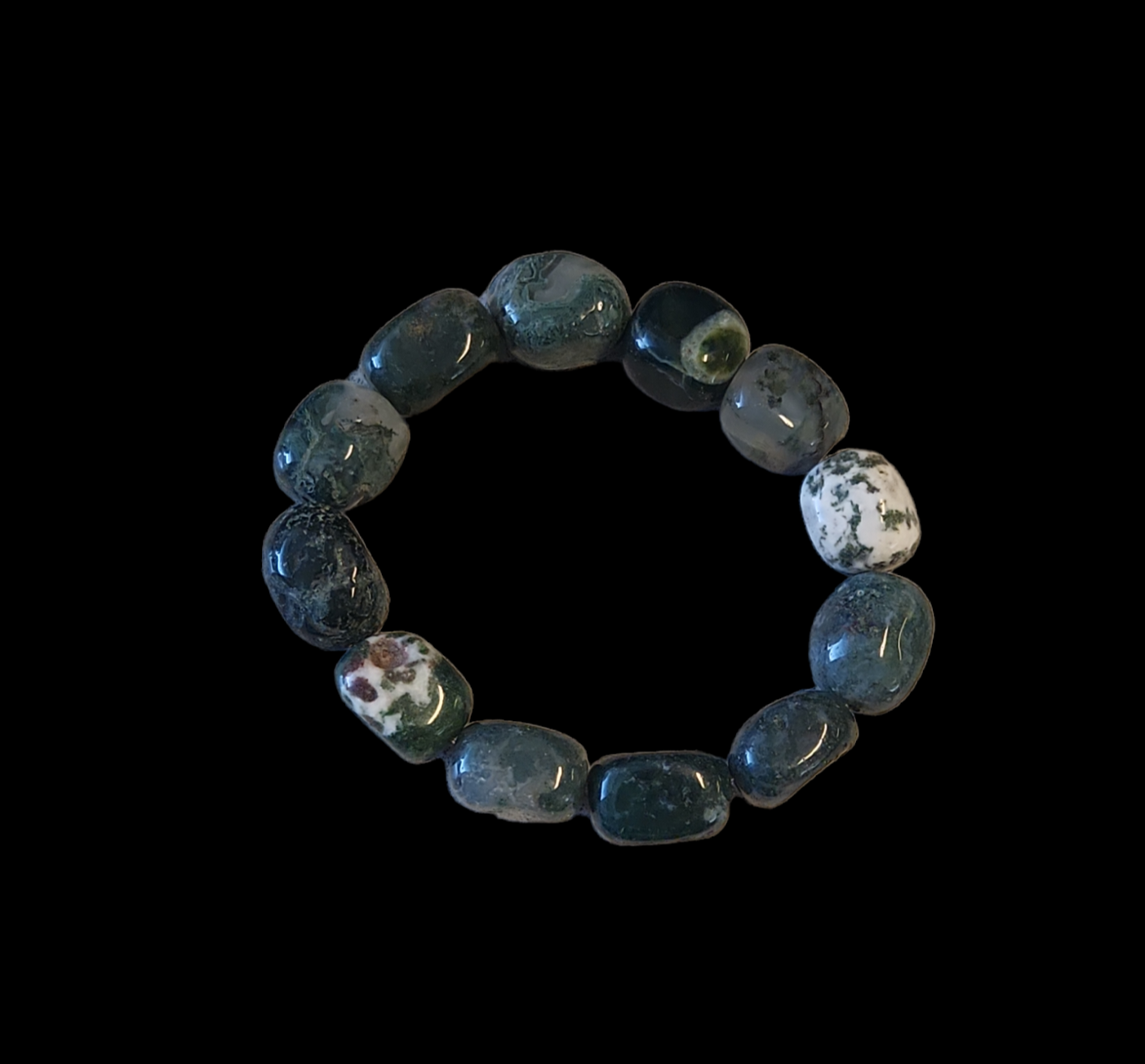 Green Moss Agate bracelet