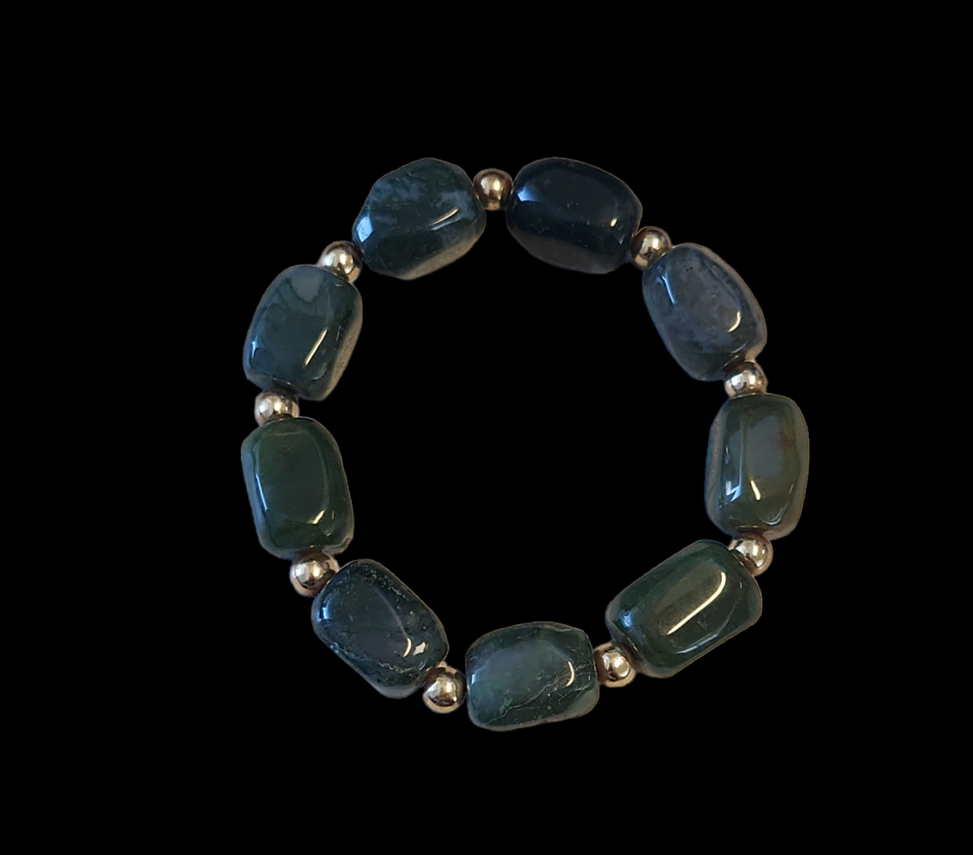 Green Moss Agate bracelet